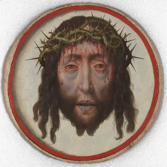 Framed Print : Man of Sorrows, 1500-1525. Creator: Aelbert Bouts Framed Print : Man of Sorrows, 1500-1525. Creator: Aelbert Bouts