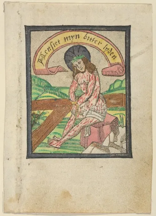 Framed Print : Man of Sorrows, 15th century. 15th century. Creator: Anon