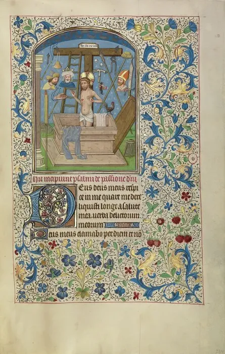 Framed Print : The Man of Sorrows; Arenberg Hours, early 1460s. Creator: Willem Vrelant Framed Print : The Man of Sorrows; Arenberg Hours, early 1460s. Creator: Willem Vrelant