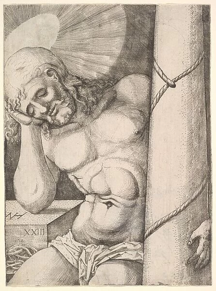 The Man of Sorrows at the Column, 1523. Creator: Nicols Hogenberg