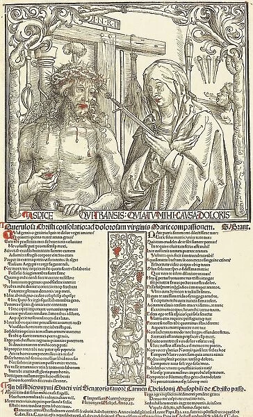 The Man of Sorrows and Mater Dolorosa, 1512. Creator: Wolf Traut