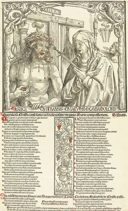 Framed Print : The Man of Sorrows and Mater Dolorosa, 1512. Creator: Wolf Traut Framed Print : The Man of Sorrows and Mater Dolorosa, 1512. Creator: Wolf Traut