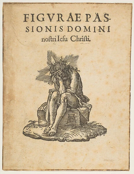 The Man of Sorrows Seated, title page of The Small Passion (copy). n. d