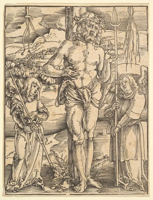 Framed Print : Man of Sorrows, from Speculum Passionis Domini Nostri Ihesu Christi, 1507 Framed Print : Man of Sorrows, from Speculum Passionis Domini Nostri Ihesu Christi, 1507