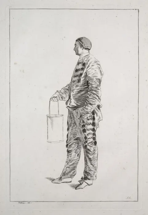 Framed Print : Man Standing, 1700s. Creator: Unknown Framed Print : Man Standing, 1700s. Creator: Unknown