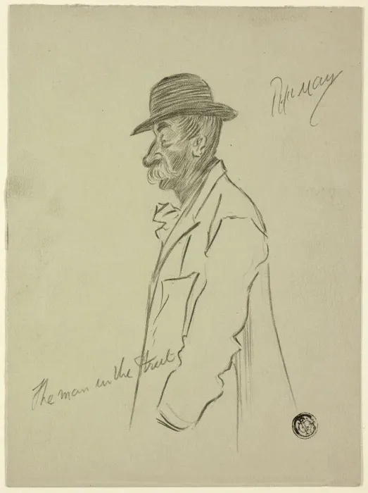 Framed Print : The Man in the Street, n. d. Creator: Philip William May Framed Print : The Man in the Street, n. d. Creator: Philip William May