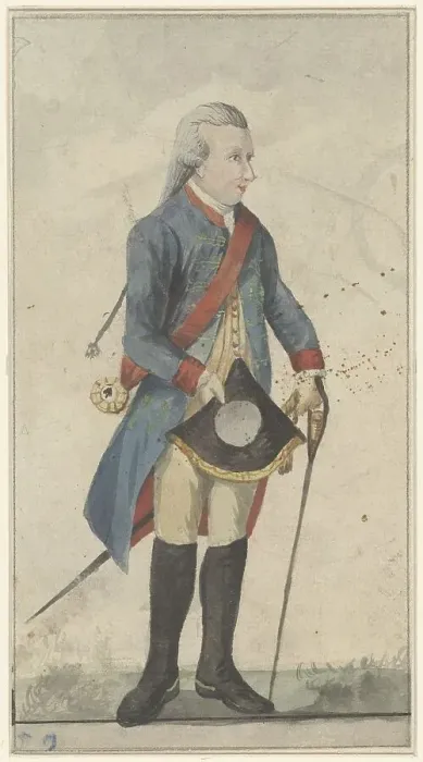 Framed Print : Man with sword and blue jacket (Lodewijk Ernst Hertog from Brunswijk Wolffenbüttel?), 1700-1800. Creator: Anon Framed Print : Man with sword and blue jacket (Lodewijk Ernst Hertog from Brunswijk Wolffenbüttel?), 1700-1800. Creator: Anon