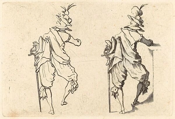 Man with Sword, c. 1622. Creator: Jacques Callot