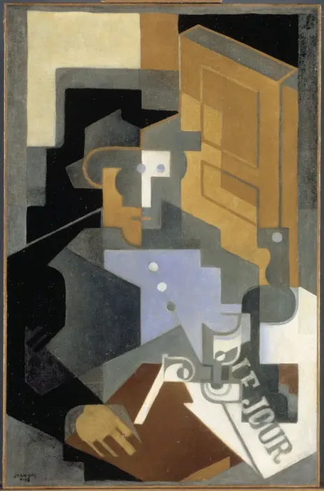 Framed Print : Man from Touraine, 1918. Creator: Gris, Juan (1887-1927) Framed Print : Man from Touraine, 1918. Creator: Gris, Juan (1887-1927)