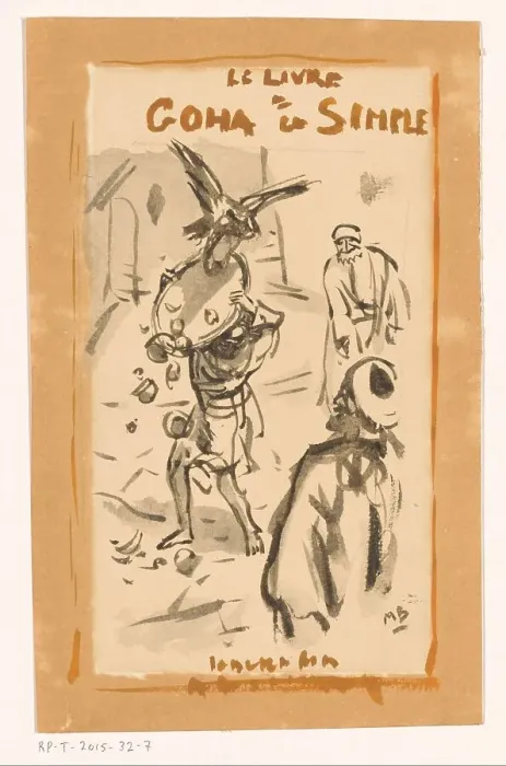 Framed Print : Man with a tray attacked by a bird of prey, c.1925. Creator: Marius Bauer Framed Print : Man with a tray attacked by a bird of prey, c.1925. Creator: Marius Bauer