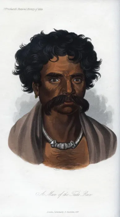 Framed Print : A Man of the Tuda Race, 1848 Framed Print : A Man of the Tuda Race, 1848