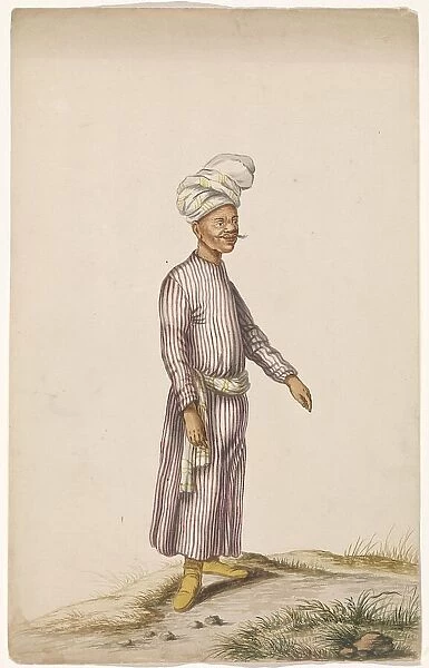 Man in a turban, c.1675-c.1725. Creator: Anon