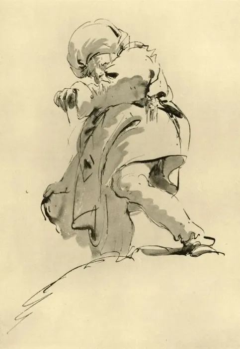 Framed Print : Man with Turban, mid 18th century, (1928). Artist: Giovanni Battista Tiepolo Framed Print : Man with Turban, mid 18th century, (1928). Artist: Giovanni Battista Tiepolo