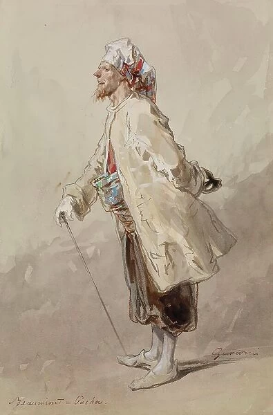 Man in Turkish Dress, c1860. Creator: Paul Gavarni