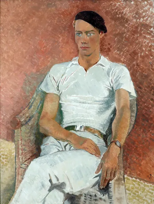 Framed Print : Man in white, 1933. Creator: Glyn Warren Philpot Framed Print : Man in white, 1933. Creator: Glyn Warren Philpot