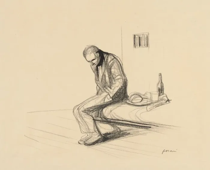 Framed Print : The Man Who Fired upon Clemenceau, c. 1919. Creator: Jean Louis Forain (French, 1852-1931) Framed Print : The Man Who Fired upon Clemenceau, c. 1919. Creator: Jean Louis Forain (French, 1852-1931)