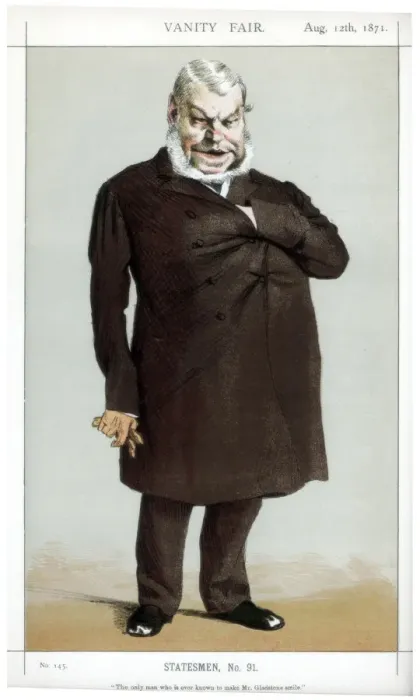 Framed Print : The only man who is ever known to make Mr Gladstone smile, 1871. Artist: Coide Framed Print : The only man who is ever known to make Mr Gladstone smile, 1871. Artist: Coide