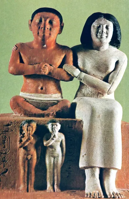 Framed Print : Man and Woman Figurine, Statue, Egypt Framed Print : Man and Woman Figurine, Statue, Egypt