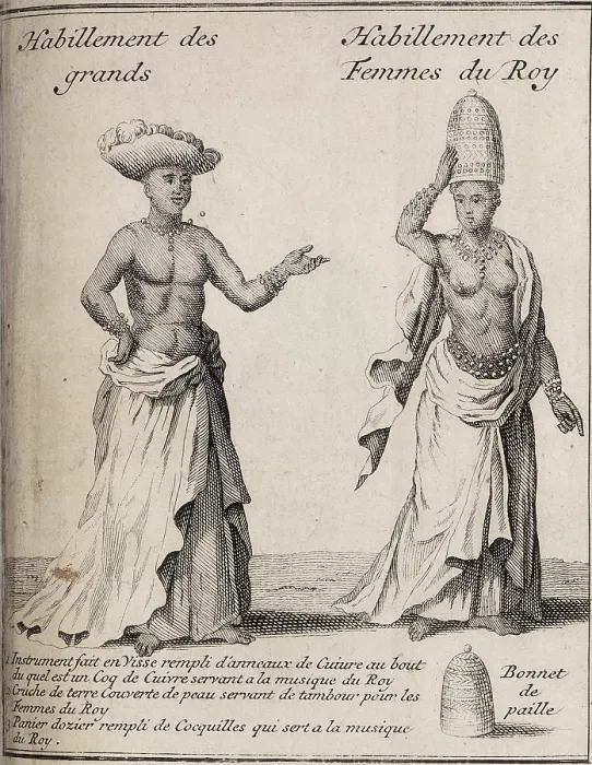 Framed Print : A man and woman from New Guinea, 1731. Creator: Unknown Framed Print : A man and woman from New Guinea, 1731. Creator: Unknown