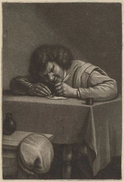 A Man Writing at a Table. Creator: Wallerant Vaillant