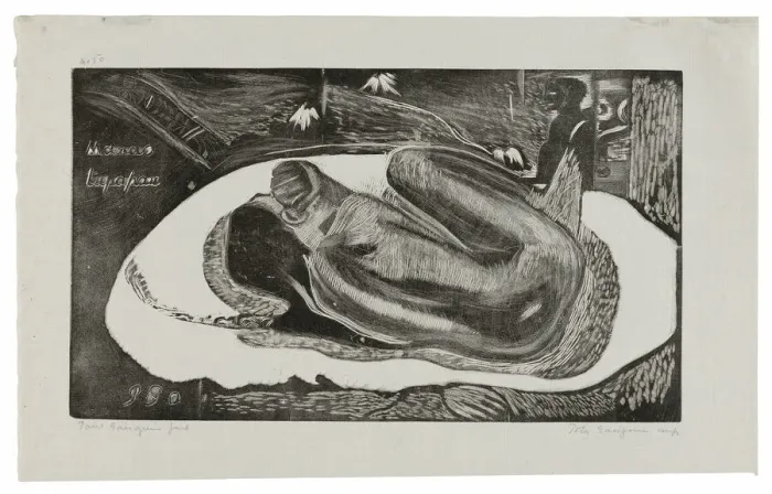 Framed Print : Manao tupapau (She Thinks of the Ghost or The Ghost Thinks) Framed Print : Manao tupapau (She Thinks of the Ghost or The Ghost Thinks)