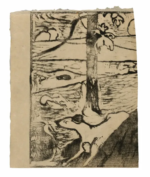 Framed Print : Manao tupapau (She Thinks of the Ghost or The Ghost Thinks of Her), 1894 / 95 Framed Print : Manao tupapau (She Thinks of the Ghost or The Ghost Thinks of Her), 1894 / 95