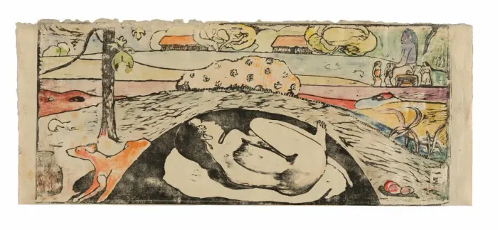 Framed Print : Manao tupapau (She Thinks of the Ghost or The Ghost Thinks of Her), 1894 / 95 Framed Print : Manao tupapau (She Thinks of the Ghost or The Ghost Thinks of Her), 1894 / 95