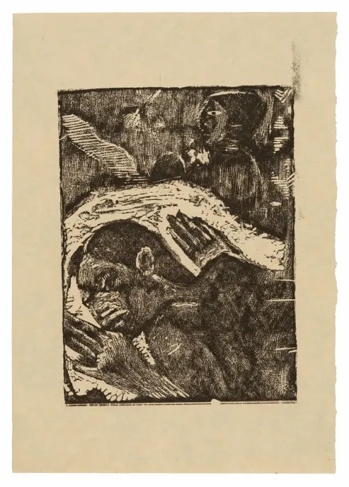 Framed Print : Manao tupapau (She Thinks of the Ghost or The Ghost Thinks of Her), 1894 / 95, printed 1928 Framed Print : Manao tupapau (She Thinks of the Ghost or The Ghost Thinks of Her), 1894 / 95, printed 1928