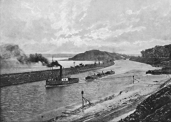 Manchester Ship Canal, Above Eastham, c1896. Artist: H Garside