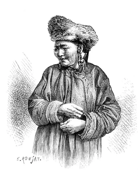 Framed Print : Manchu woman, c1890 Framed Print : Manchu woman, c1890