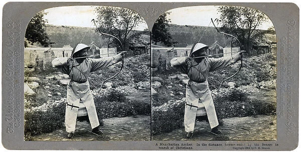 A Manchurian archer, China, 1904. Artist: CH Graves