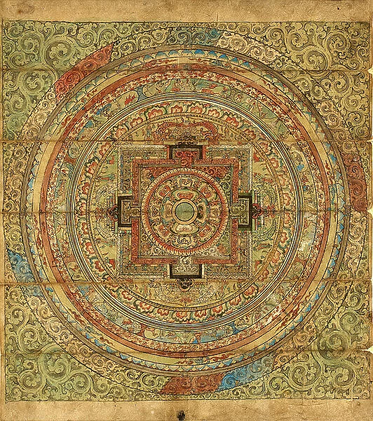 Mandala, 17th-18th century. Creator: Unknown