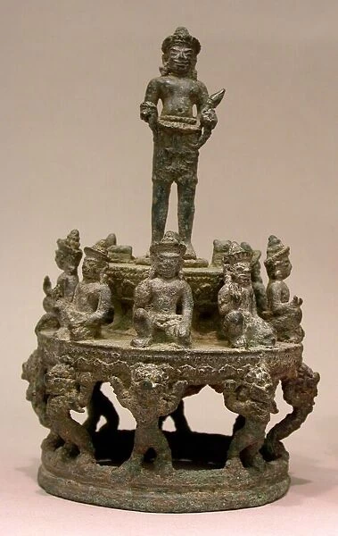 Mandala of Surya, the Sun God, and Lesser Planetary Deities, Angkor period, 12th century