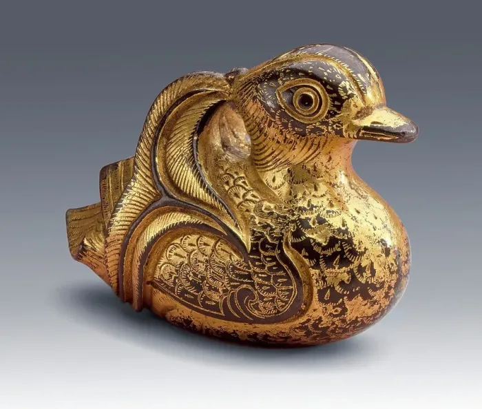 Framed Print : Mandarin Duck, Late 18th-early 19th century. Creator: Unknown Framed Print : Mandarin Duck, Late 18th-early 19th century. Creator: Unknown