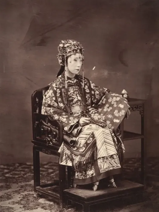 Framed Print : Mandarin Wife, 1860-1863. Creator: Milton M. Miller Framed Print : Mandarin Wife, 1860-1863. Creator: Milton M. Miller