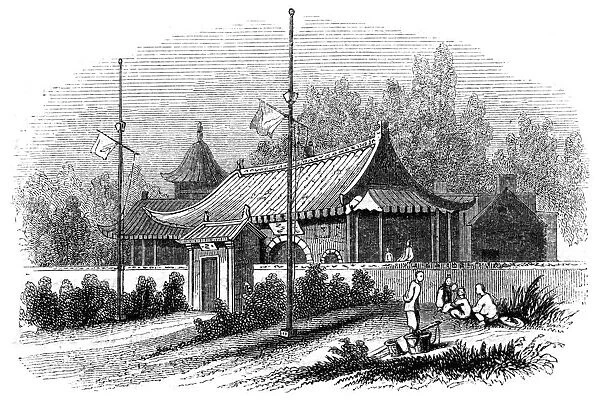 Mandarins house, China, 1847. Artist: Armstrong