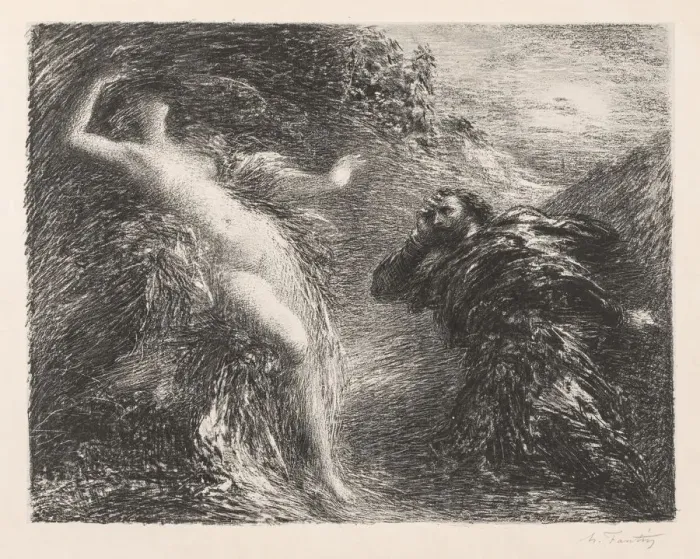 Framed Print : Manfred and Astarte, 1892. Creator: Henri Fantin-Latour (French, 1836-1904) Framed Print : Manfred and Astarte, 1892. Creator: Henri Fantin-Latour (French, 1836-1904)