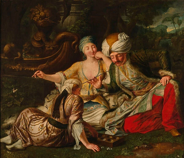The Mangala Game, First half of the 18th cent Artist: Mock, Jan (Johann) Samuel (c. 1687-1737)