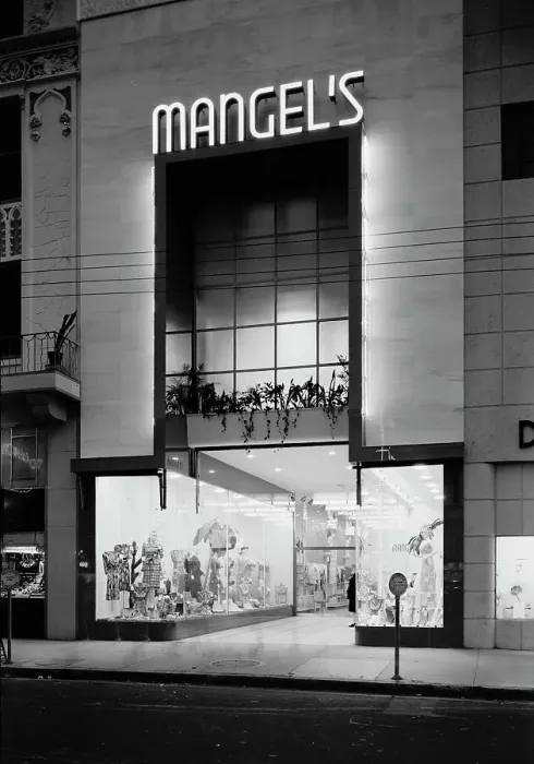 Framed Print : Mangel's, business at 130 E. Flagler St. Miami, Florida, 1942. Creator: Gottscho-Schleisner, Inc Framed Print : Mangel's, business at 130 E. Flagler St. Miami, Florida, 1942. Creator: Gottscho-Schleisner, Inc