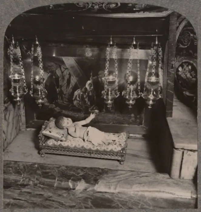 Framed Print : Manger of Christ, Church of Nativity, Bethlehem, c1900 Framed Print : Manger of Christ, Church of Nativity, Bethlehem, c1900