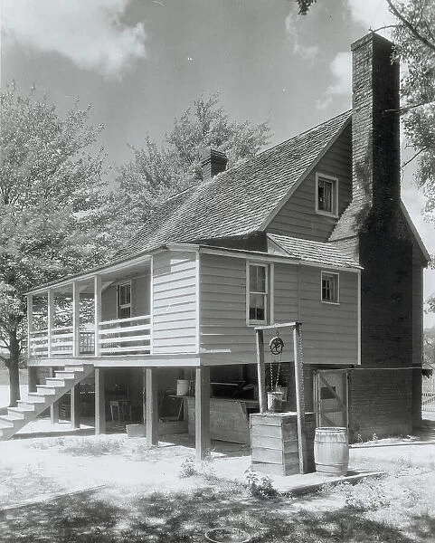 Mangohick Village house, Mangohick Village, King William County, Virginia, 1935. Creator: Frances Benjamin Johnston