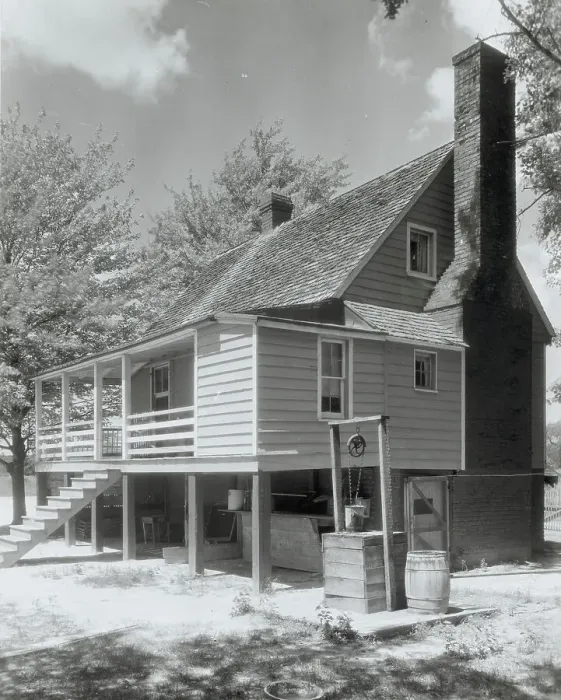 Framed Print : Mangohick Village house, Mangohick Village, King William County, Virginia, 1935. Creator: Frances Benjamin Johnston Framed Print : Mangohick Village house, Mangohick Village, King William County, Virginia, 1935. Creator: Frances Benjamin Johnston