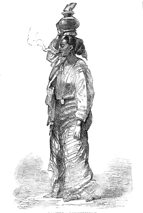 Framed Print : Manilla Milkwoman, 1857. Creator: Unknown Framed Print : Manilla Milkwoman, 1857. Creator: Unknown