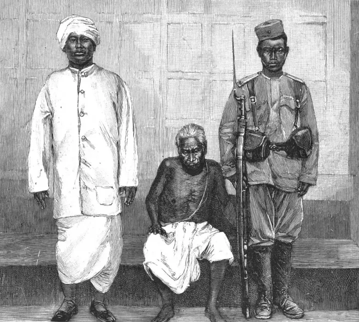 Framed Print : The Manipur Rebels; The Maharajah of Manipur and Tongal General, 1891. Creator: Unknown Framed Print : The Manipur Rebels; The Maharajah of Manipur and Tongal General, 1891. Creator: Unknown