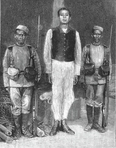The Manipur Rebels; The Senaputty, hanged for Murder of English Representatives, 1891. Creator: Unknown