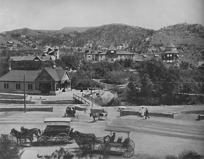 Framed Print : Manitou, Colorado, c1897. Creator: Unknown Framed Print : Manitou, Colorado, c1897. Creator: Unknown