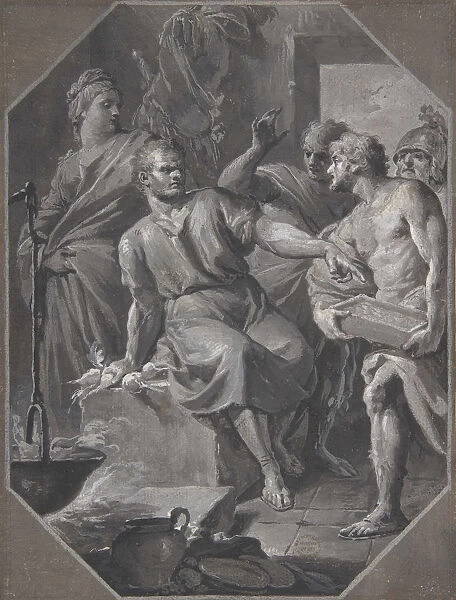 Manius Curius Dentatus Refusing the Presents of the Samnite Ambassadors, 1732-92