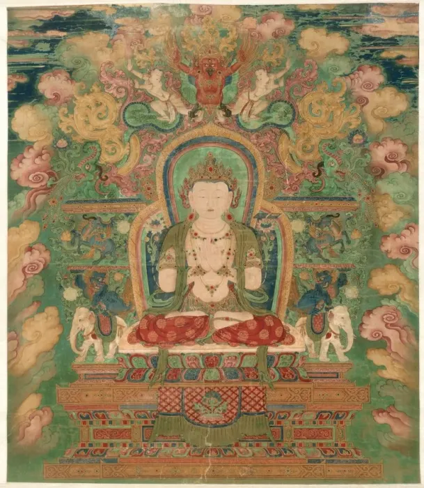 Framed Print : Manjushri, c. 1500-1550. Creator: Unknown Framed Print : Manjushri, c. 1500-1550. Creator: Unknown