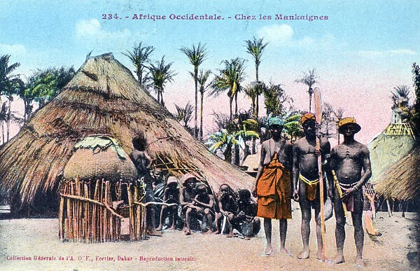 Mankaigne village, Western Africa, 20th century