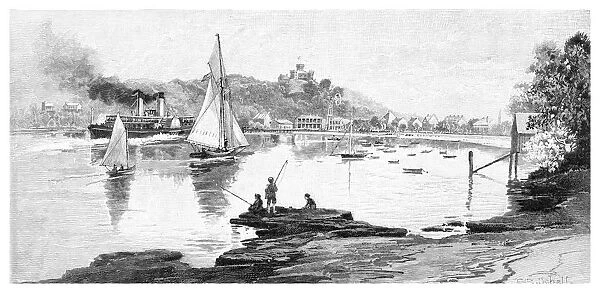 Manly beach, Sydney, New South Wales, Australia, 1886. Artist: Frederic B Schell